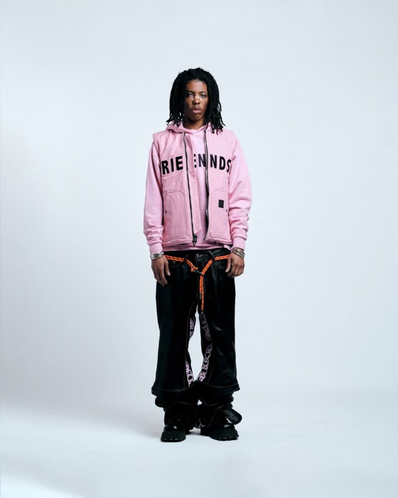 Vlone Black Lipstick Friends Embroidered Hoodie - Image 4