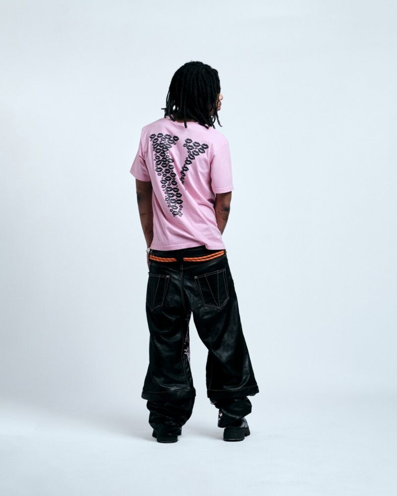 Vlone Black Lipstick Friends Embroidered Tee - Image 4