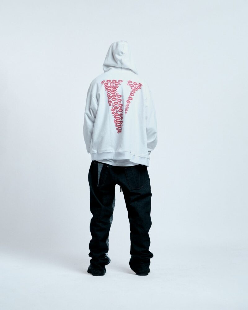 Vlone Red Lipstick Og Embroidered Zip Up Hoodie - Image 6