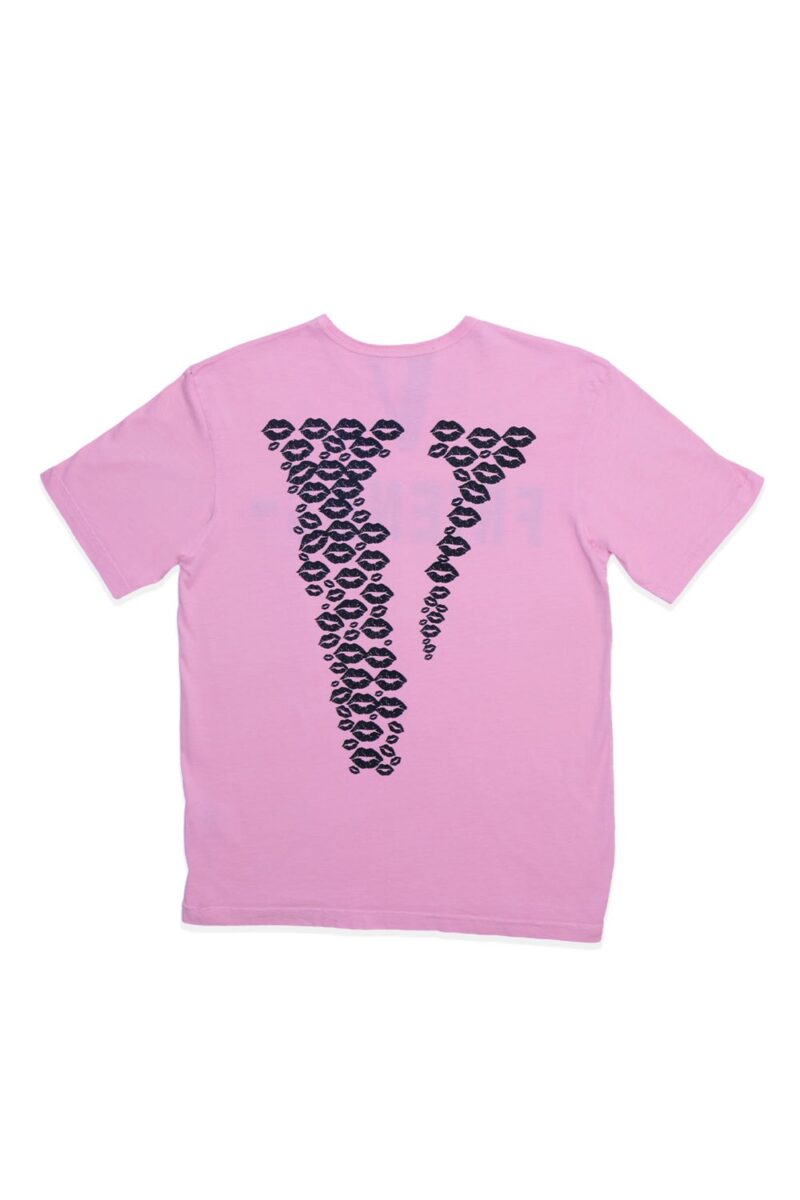 Vlone Black Lipstick Friends Embroidered Tee - Image 2