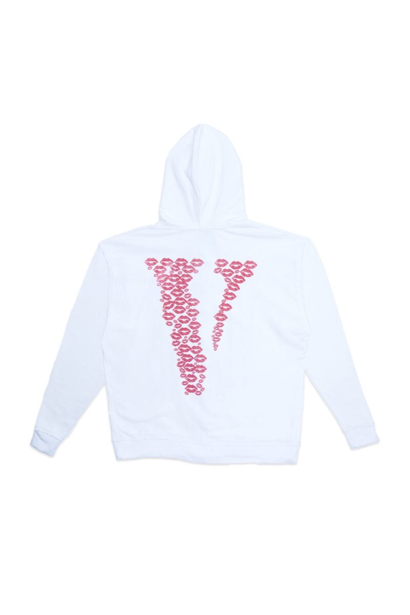 Vlone Red Lipstick Og Embroidered Zip Up Hoodie - Image 2